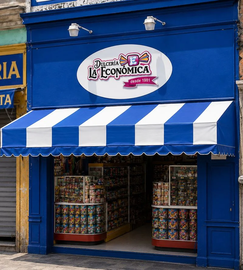 Fachada Matriz Dulcería La Económica - 6 Poniente, Centro Histórico Puebla